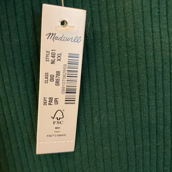 NWT Madewell Crewneck Thong Bodysuit in Sleekhold - Picture 7 of 8
